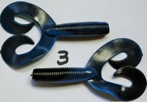 Image of 4 inch twin curl tails (8 pack)