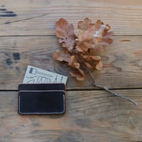 Leather slim card case