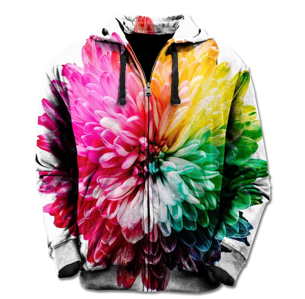 FROM NY — Flower Bursts Zip Up