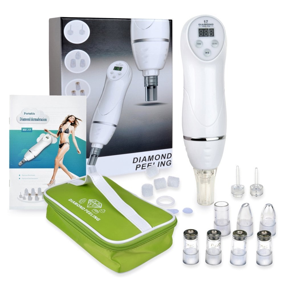 Image of StarHealth Portable Digital Diamond Microdermabrasion Pen with Vacuum Massage Function by ELERA