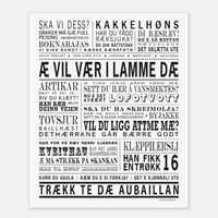 Lofoten plakat "Æ vil vær i lamme dæ"