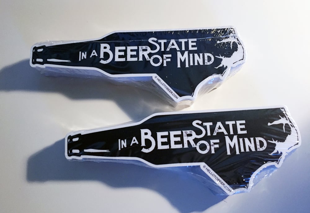 In a Beer State of Mind Sticker