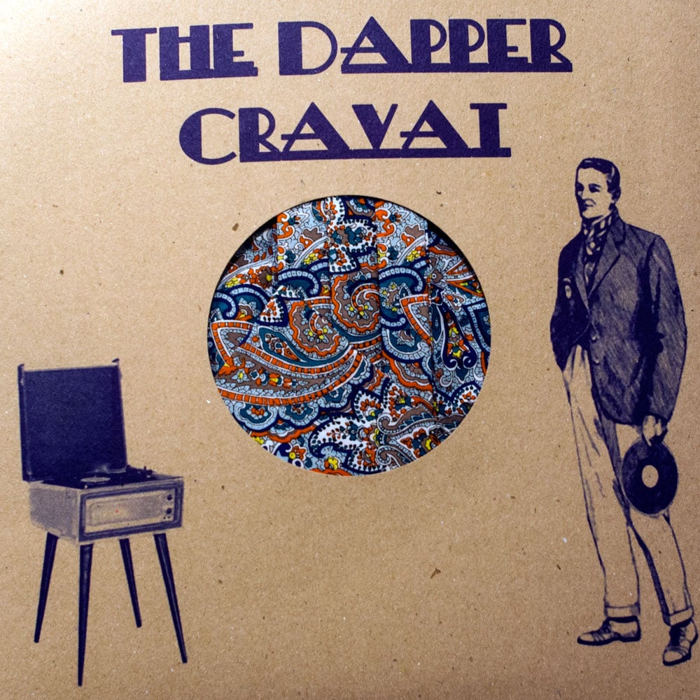 Image of Gents Paisley Liberty Print Cravat and Pocket Square