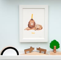 Image 1 of L - Lion Letter Print