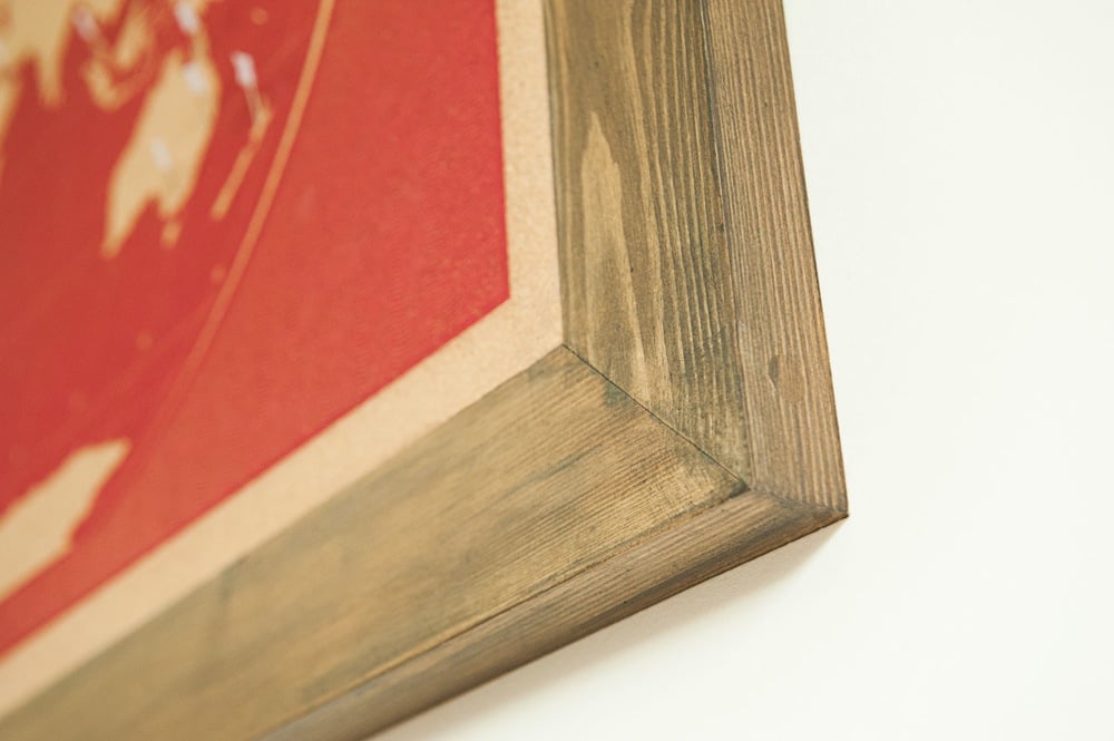 Image of Classic Red World Map