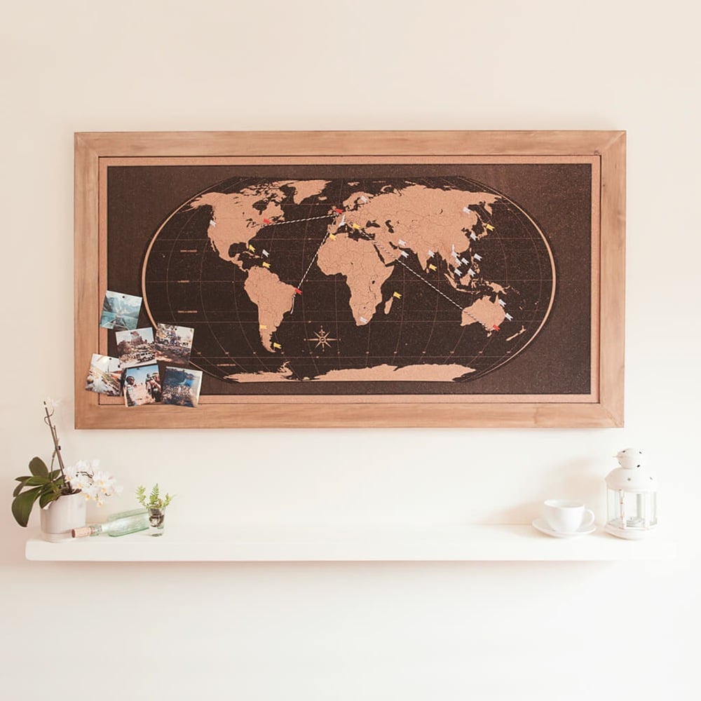 Image of Classic Black World Map