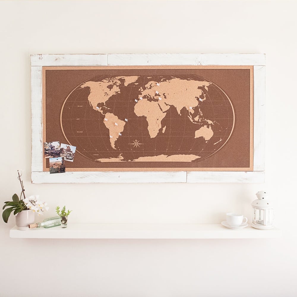 Image of Shipwrecked Brown World Map