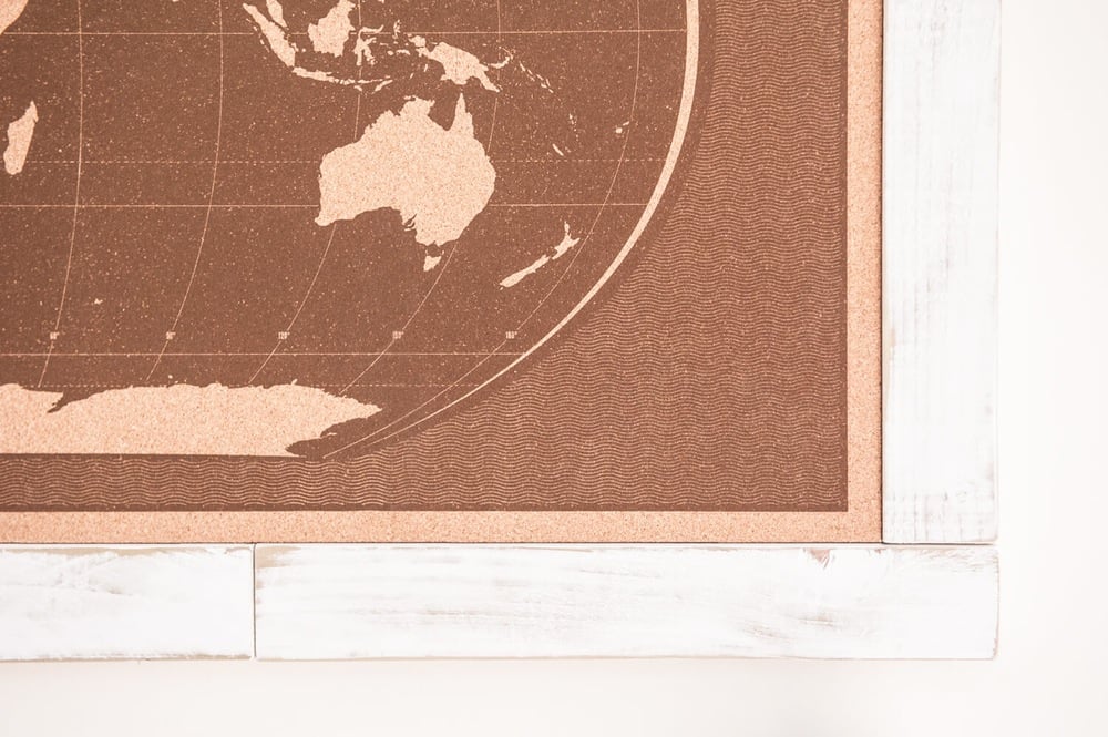 Image of Shipwrecked Brown World Map