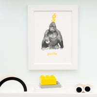 Image 1 of G - Gorilla Letter Print