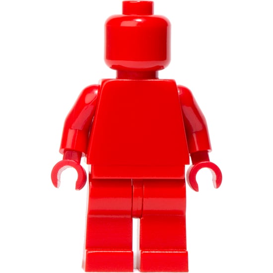 Lego MONOFIG PLAIN LIGHT GRAY MONOCHROME MINIFIG NEW 