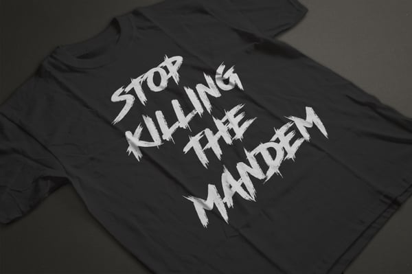 Image of Black Mandem Tee.