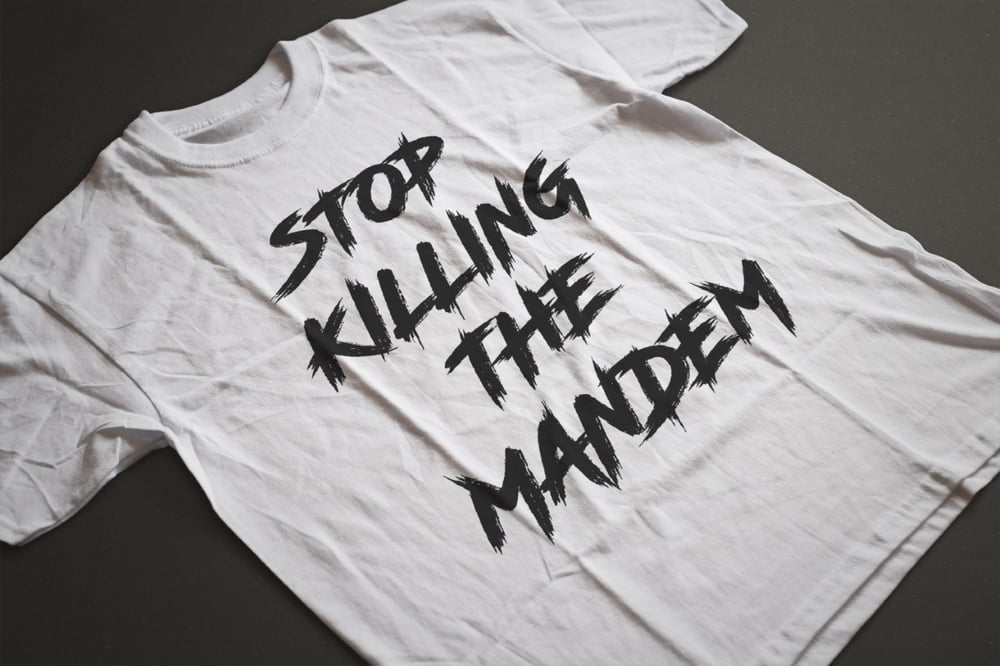 Image of White Mandem Tee.
