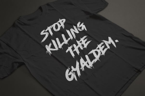 Image of Black Gyaldem Tee.