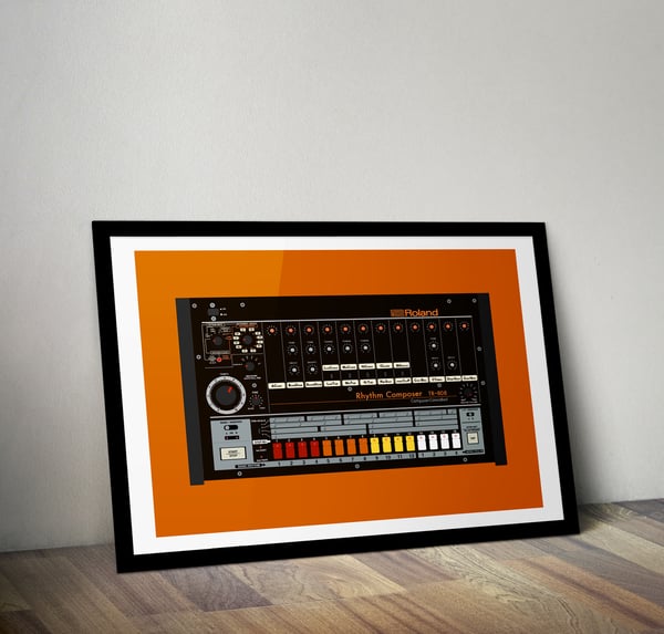 Image of Roland TR-808 (A2) unframed