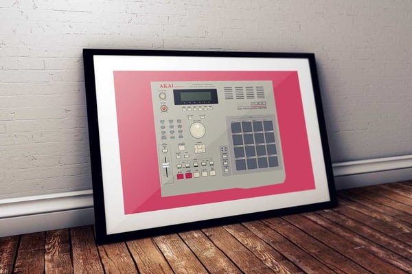 Image of Akai MPC 2000 (A2 Landscape) unframed