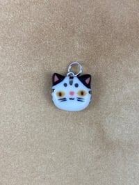 Image 3 of Tiny Kitty Charms - Platinum Lustre