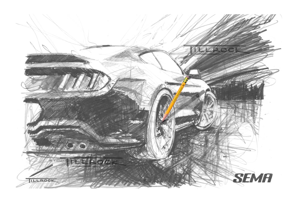 Image of "Mustang" SEMA Show Print