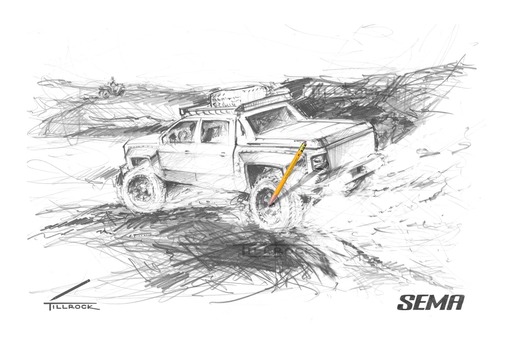 Image of "4x4 Truck" SEMA Show Print