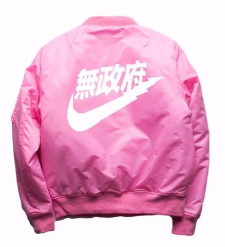 Image of Kanji Bomber Jacket (Pink)