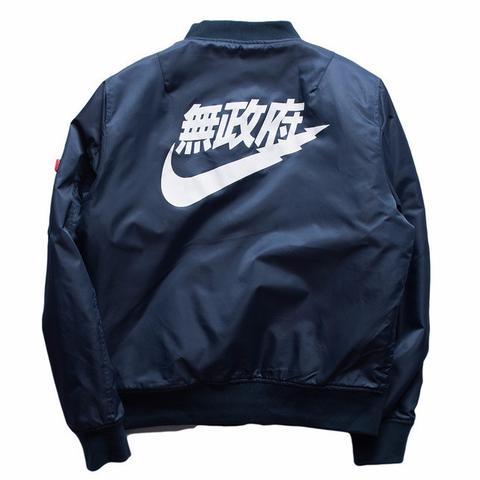 Image of Kanji Bomber Jacket (Navy)