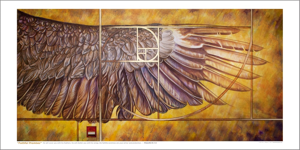 Image of Faithful Promises : Gold Wing - LIMITED or Unlimited PRINTS