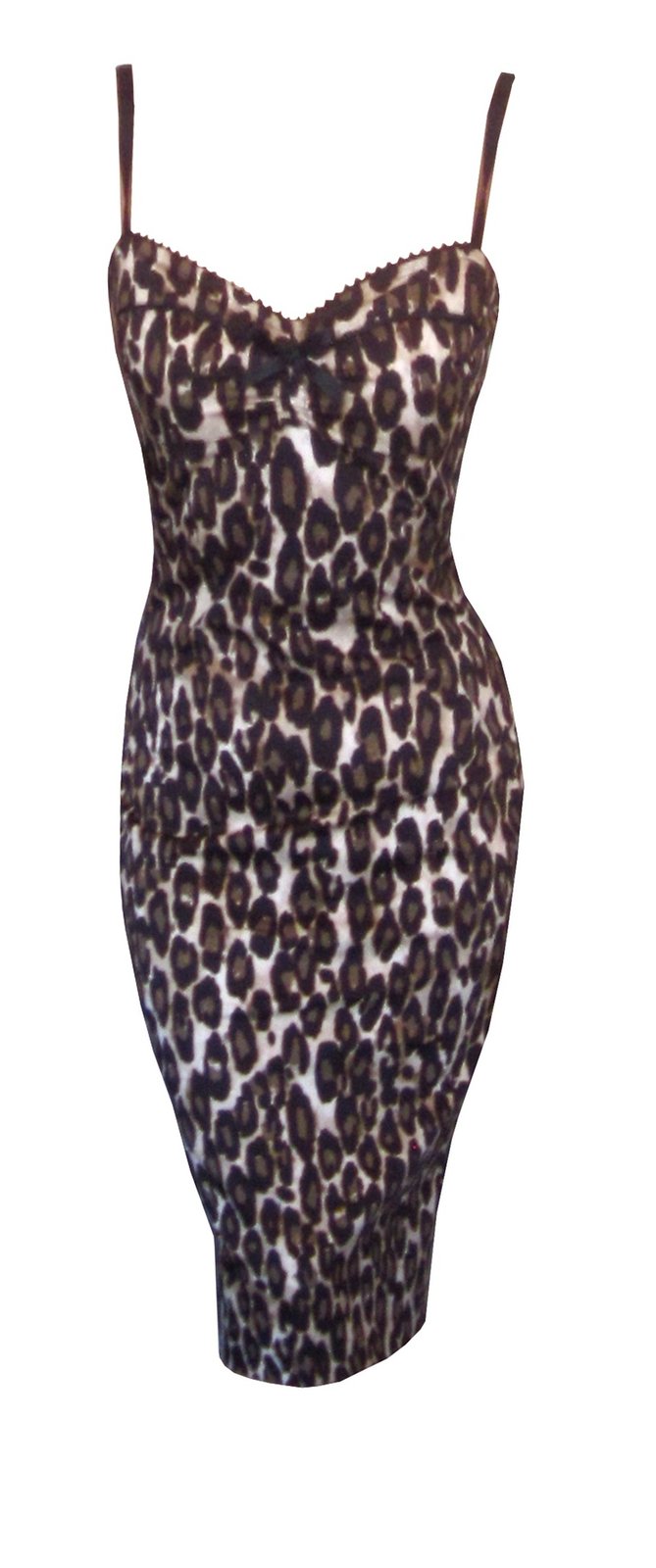 leopard print wiggle dress