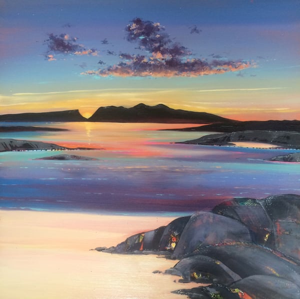 Image of Arisaig sunset small print