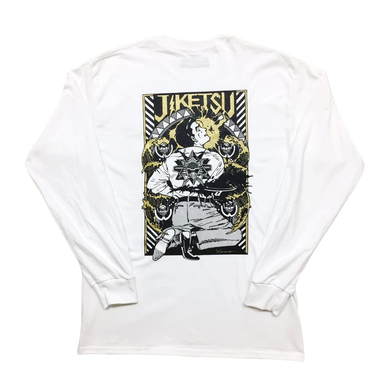 Image of 自決Ⅲ - JIKETSU III (Suicide) Gold-Glitter ver.<br>L/S Tshirt