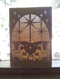 Image 2 of Nativity Luminaria Note Card