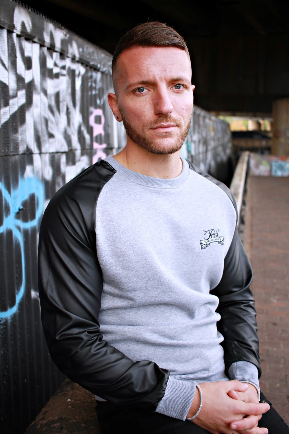 RealSquad Jumper With Leather Sleeves