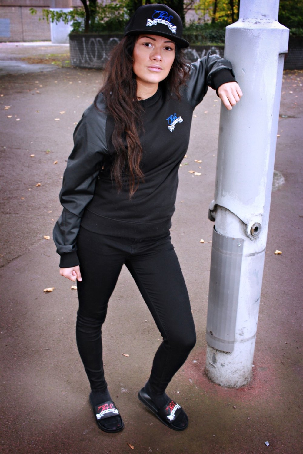 RealSquad Jumper With Leather Sleeves