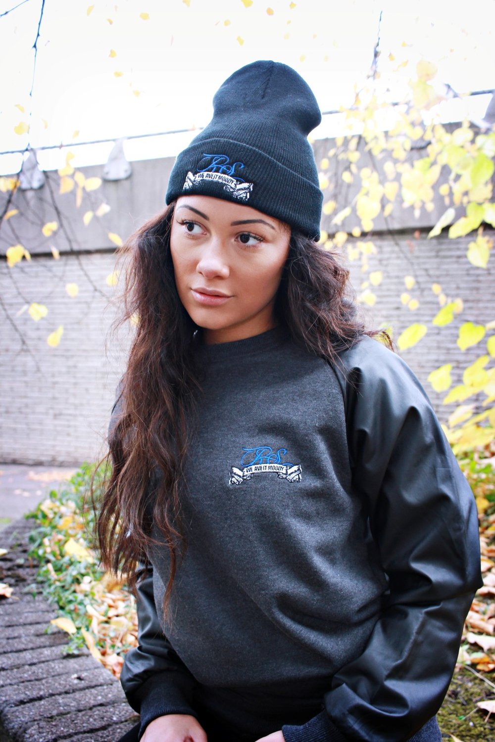 RealSquad Jumper With Leather Sleeves