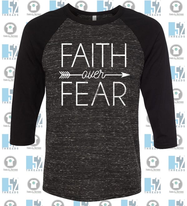 Image of Faith Over Fear baseball tee