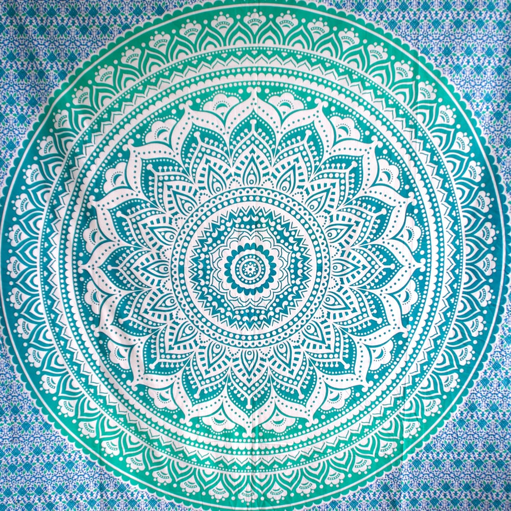 Image of Green Ombre Throw