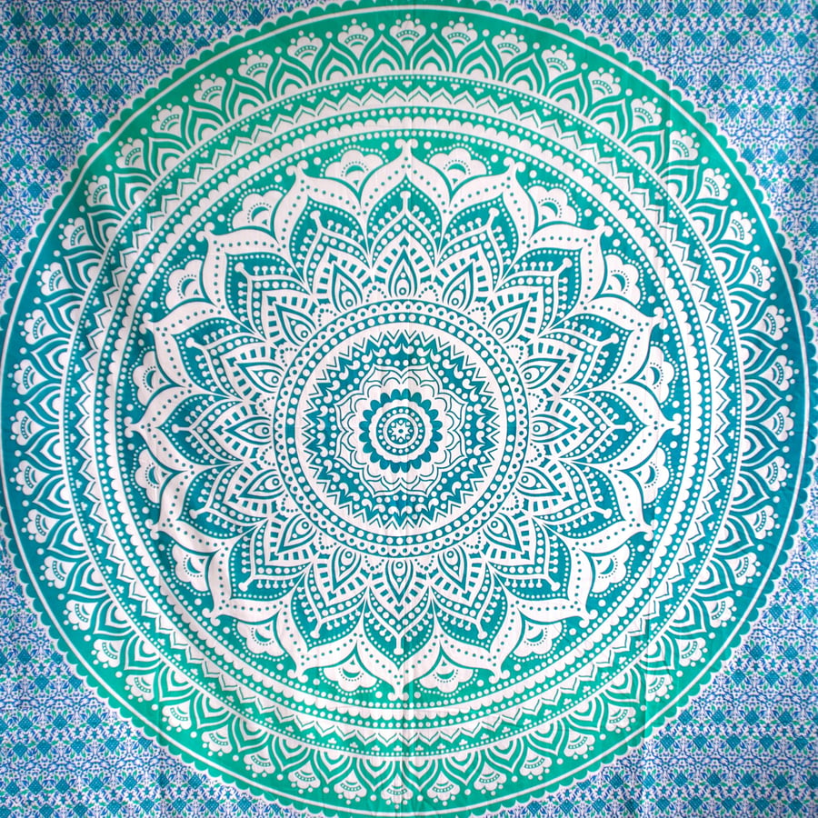 Image of Green Ombre Throw