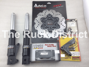 Image of Honda Ruckus Front End RRGS Disc Brake Kit 