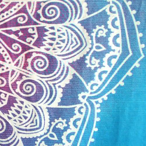 Image of Tie Dye Magic Eye Throw or Throw Set in Blue, Pink & Purple from