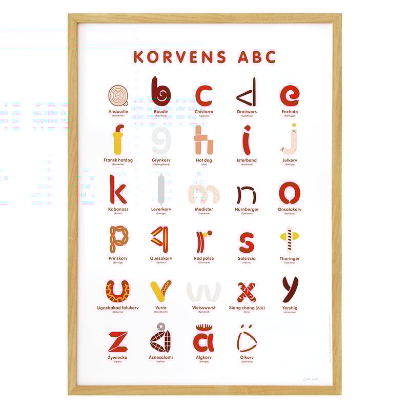 Image of Korvens ABC (affisch)