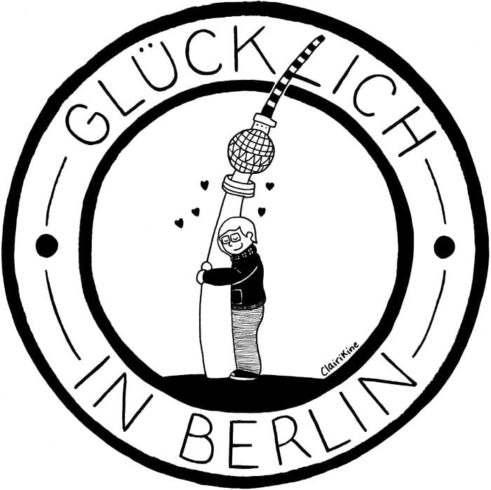 Image of Glücklich in Berlin Sticker (Set of 3)