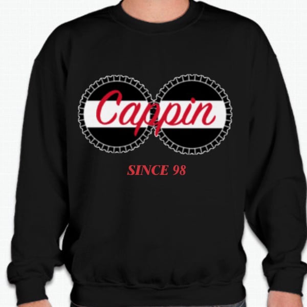 Image of CAPPIN SINCE 98 sweatshirt (Black)