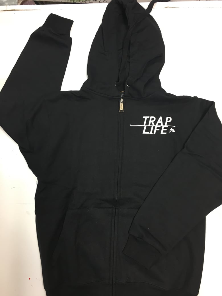 Image of TRAP|LIFE ZIP-UP HOODIE