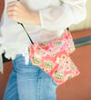 Best Camera Bags for Travel Rain Slicky Camera Coat Brown Pink Floral | USA Handmade
