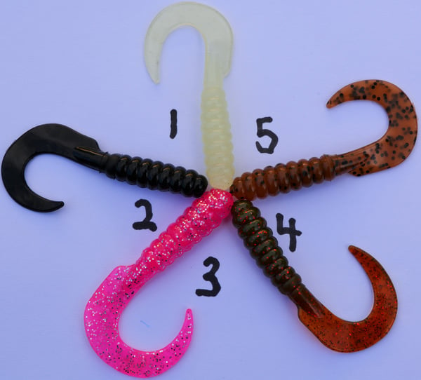 Image of 3.5 inch Sburgs single curl tails (10 pack)