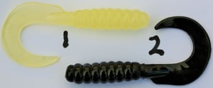 Image of 3.5 inch Sburgs single curl tails (10 pack)