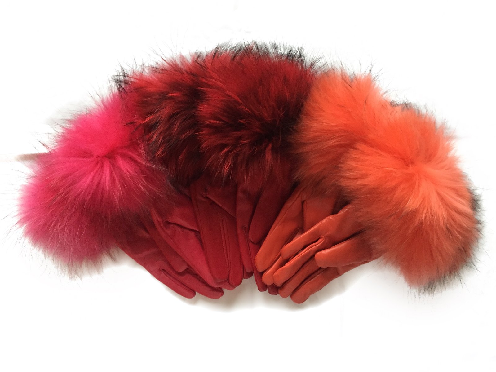 raccoon fur gloves