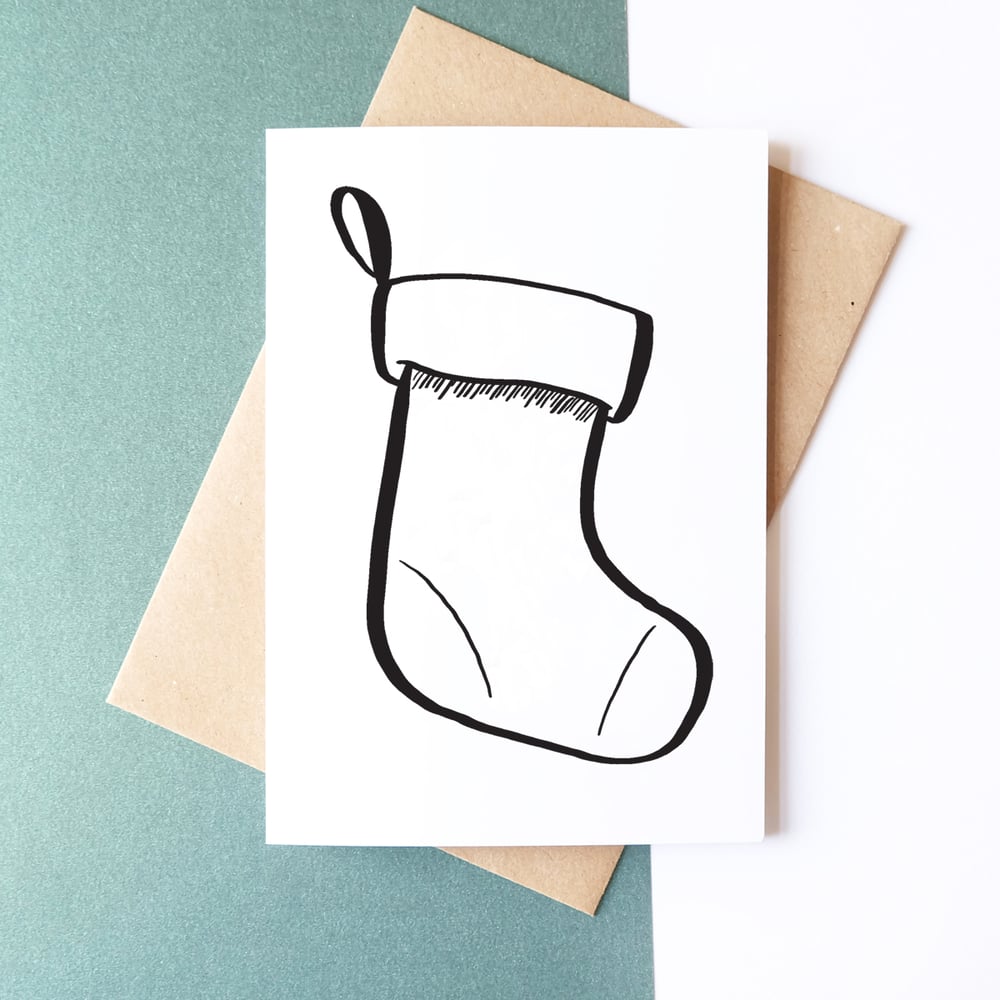 Image of DIY Christmas // Greeting Card // A5 Christmas Tree & Stocking