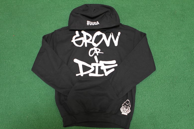 Image of Grow Or Die Official Hoodie (Black/White)