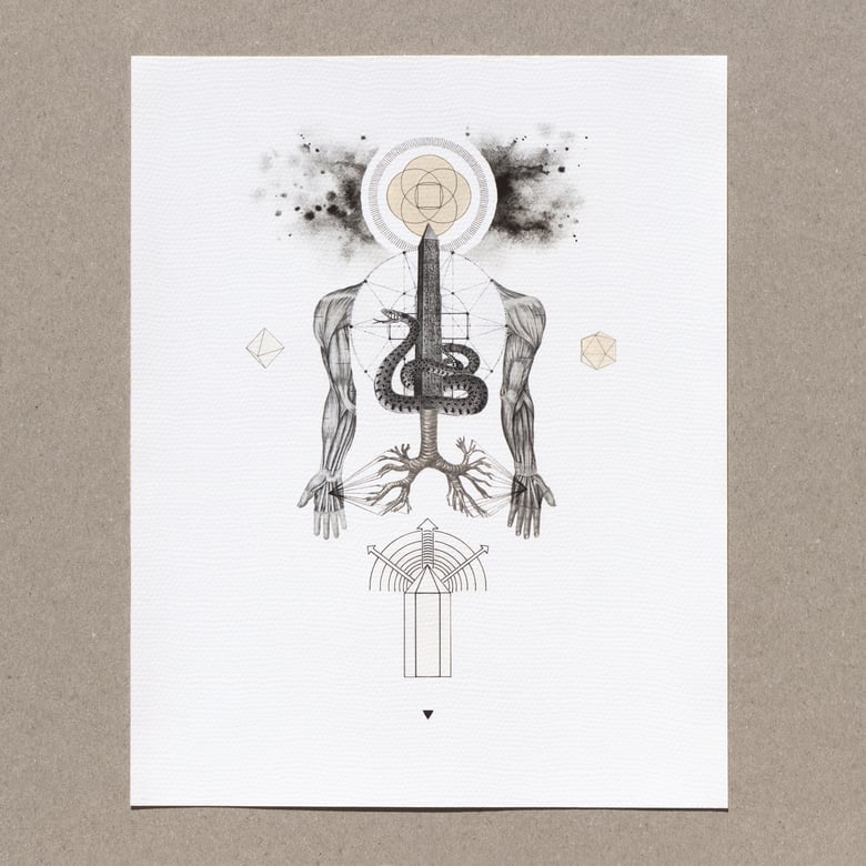 Image of The Spinal Serpent | Limited Edition Giclée Print 