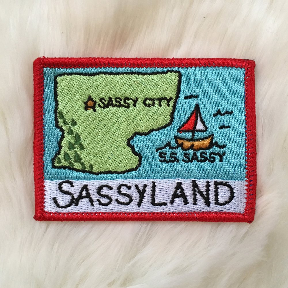 Sassyland- Iron on Patch