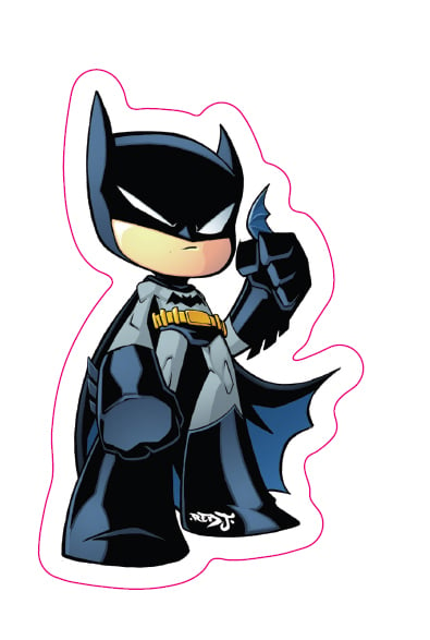 Chibi Batman Sticker | The Red J Art Store